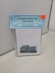 Mount Blue On30 Kit 18-B: Freelance Offset Cab Diesel Body, sealed