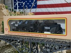 HO Scale 2-6-0 Mogul DC Steam Locomotive Oil Tender Missouri Pacific MP #7800