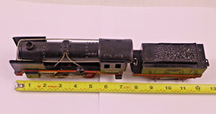 Vintage WWII Era Clockwork O Gauge US-Zone Germany #40281 Locomotive w/ Tender