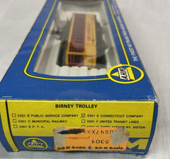 AHM – Ho Scale – Connecticut Birney Trolley #5301 E – Tested