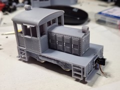 S Scale Freelance “Critter” Switcher Kit 3D Printed With Cab Interior Details