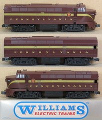Williams PRR/Pennsylvania Sharknose A-B-A Diesel Engine Set O-Gauge LNIB *