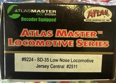 HO Atlas Master #9224 SD35 low nose locomotive Jersey Central #2551 DCC Ready