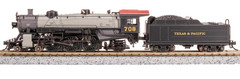 BROADWAY LIMITED 8010 N LIGHT PACIFIC 4-6-2 T&P 708 GRAY BOILER, PARAGON4 SOUND