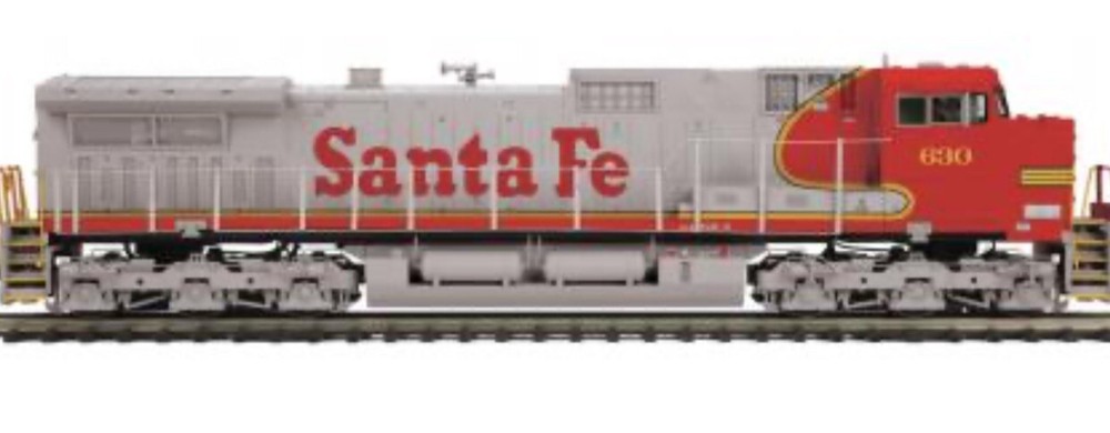 MTH PREMIER SANTA FE DASH-9 DIESEL ENGINE PS3! 20-20660-1 O SCALE DASH 9