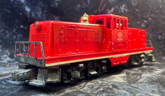 O-27 1956 POSTWAR LIONEL LEHIGH VALLEY Lionel 627 CENTERCAB SWITCHER WORKs bin3