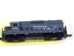 High Speed N Scale: Southern Pacific Diesel Locomotive # 9725 Model No 418