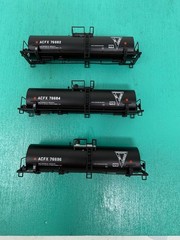 Atlas N – Kaolin Tank Cars – No Trucks No Package – Mississippi Lime Set Of 3