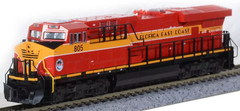 KATO 1768946 N SCALE GE ES44C4, Florida East Coast #801 LOCOMOTIVE 176-8946
