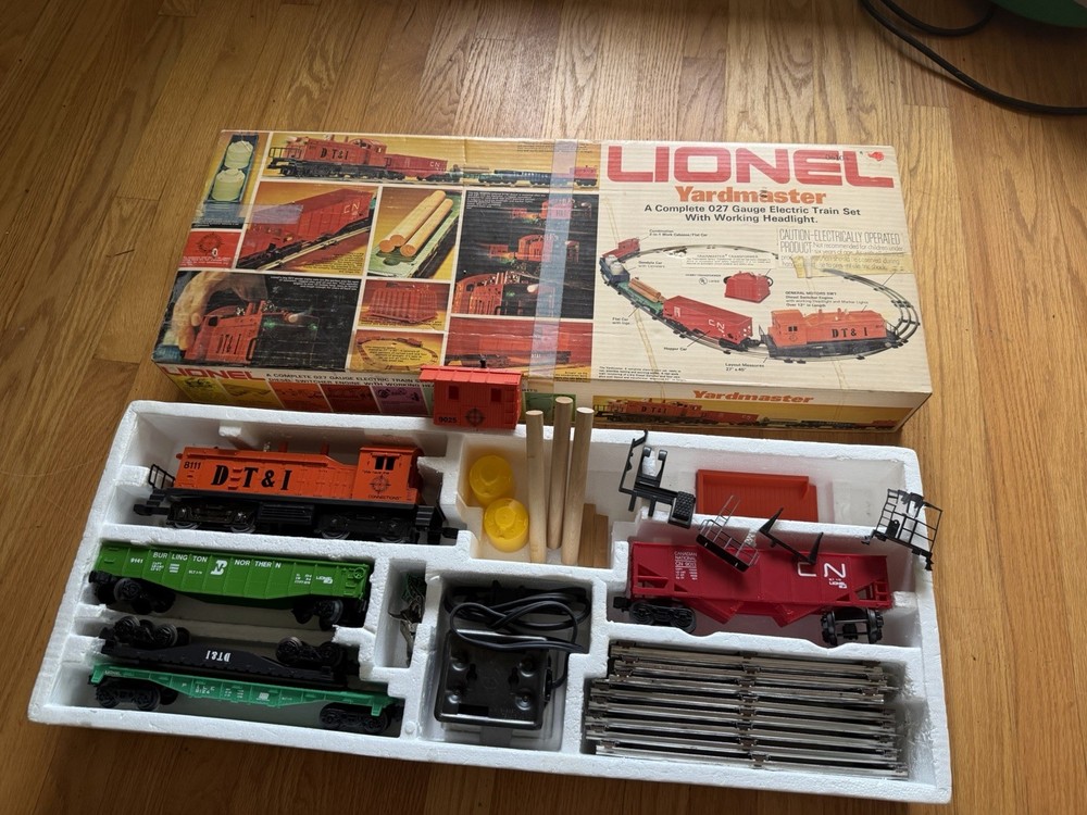 LIONEL 6-1382 Vintage CN Dt&i O27 Train Set Original Box Rr Detroit Toledo