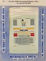 N Scale Kato 176-3503 Santa Fe C44-9W w/microscale decals for BNSF patch