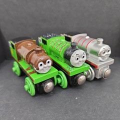 Thomas & Friends Wooden Railway Percy lot 60 Year Limited Silver Chocolate Soot