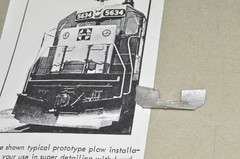 HO scale locomotive PARTS Holgate & Reynolds PL-58 snow plow MEDIUM EMD GE ALCO