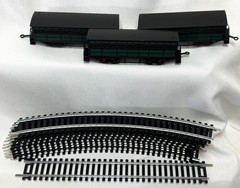 Bachmann HO Scale “The John Bull” Electric Train Cars Only NO ENGINE + 12 Track