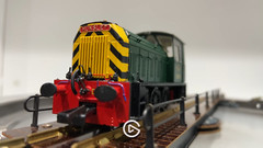 Heljan 2520 Class 05 Hunslet Diesel Shunter D2592 BR Green Wasp Stripe DCC Ready