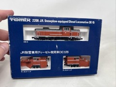 TOMIX N Scale 2206 JR Snowplow Equipped Diesel Locomotive DE-15 3 Pieces Japan
