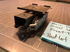 Marx Train SantaFe 1095 Diesel Locomotive Engine FRONT TRUCK ASSEMBLY PART LOT F