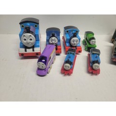 Thomas & Friends Chuggington Train Lot 10pc Wood Diecast Plastic Mixed Engines