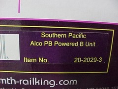Mth Union Pacific Alco PB Powered B Unit 20-2029-3 NEW