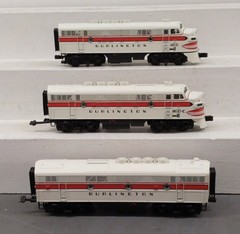 MTH 20-2307-1 O Gauge Burlington F3 ABA Diesel Engine Set #162/162C w/PS2 LN/Box