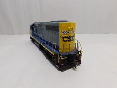 Athearn Genesis ATHG65636 HO Scale GP39-2 Phase 1 Diesel Locomotive, CSX #4309
