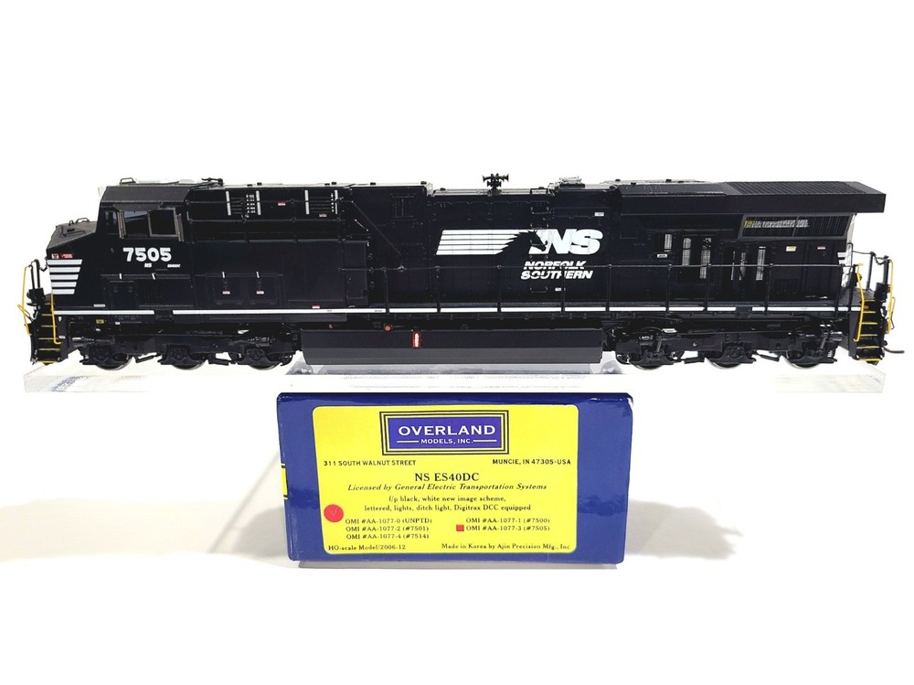 Overland OMI NS GE ES40DC Norfolk Southern #7505 HO Brass Model #AA-1077-3