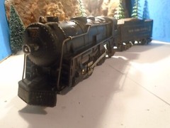 MARX VINTAGE DIECAST No 999, 2-4-2 LOCO WITH STEEL TENDER,TRACK TESTED 5-208-5