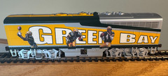 Green Bay Pakers EMD F3 A & B Locomotives with Track, Power Supply, & Controller
