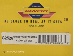 Athearn Genesis G2526 Grand Trunk Western F-3A Phase 2 Loco Set – Brand New!