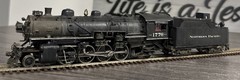 NWSL HO Brass Mikado Northern Pacific 2-8-2 W-3 #1776 Wrong Box/Custom Painted!