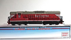 N Kato Atlas 53620 Burlington SD-7 Diesel Cab 316 Brand New Old Stock DCC Ready