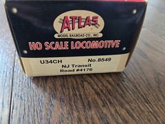 ATLAS HO SCALE LOCOMOTIVE U34CH N.J. Transit Road #4176 No.8549 (C7)