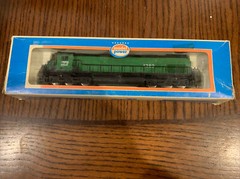 HO Scale Model Power, Alco C-628 Diesel Loco, Burlington Northern, Green #4360!!