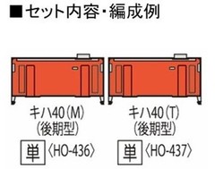 TOMIX HOgauge JNR Kiha 40 500 Series Late Model M HO-436