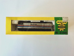 Vintage 1980s Minitrix N Scale Amtrak 702 Locomotive