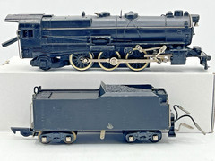 Gilbert American Flyer S Gauge Unlettered Smoke-in-Tender Pacific Loco/Tender