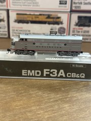 KATO N-Scale 176-1301 EMD F3A CB&Q #9960C BURLINGTON Lightly Used