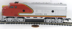 Model RR HO Scale Diesel Electric Train Locomotive EMPF2A Santa for Parts VXL