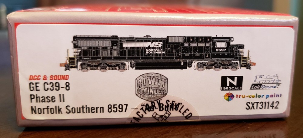 Scaletrains N Norfolk Southern C39-8 Diesel As-Built NS #8597 DCC SOUND SXT31142