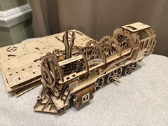 💙UGears Mechanical Models Locomotive Model Wooden