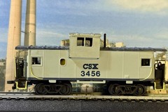 HO Bachmann CSX 3456 Wide Vision Caboose Hook Horn Couplers No Box