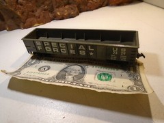 TYCO HO SCALE VINTAGE G I JOE SPECIAL FORCES GONDOLA US 2329,NEAR MINT 5-153-2-5