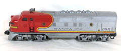 Lionel No. 2343 Santa Fe F-3 “A-A” Diesel Locomotive, Red/Silver