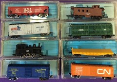Used Vintage Atlas 2169 0-6-0 Tank Loco & 7 Freight Cars Very Clean With Boxes U