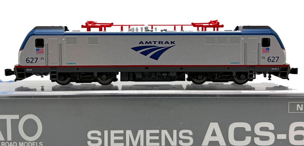 N KATO 137-3002 SIEMENS ACS-64 AMTRAK # 627