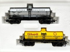 Marklin H0 4861 – ALASKA USA Railroad Tank Car SHELL Tank Car Set, Ltd Ed 1993