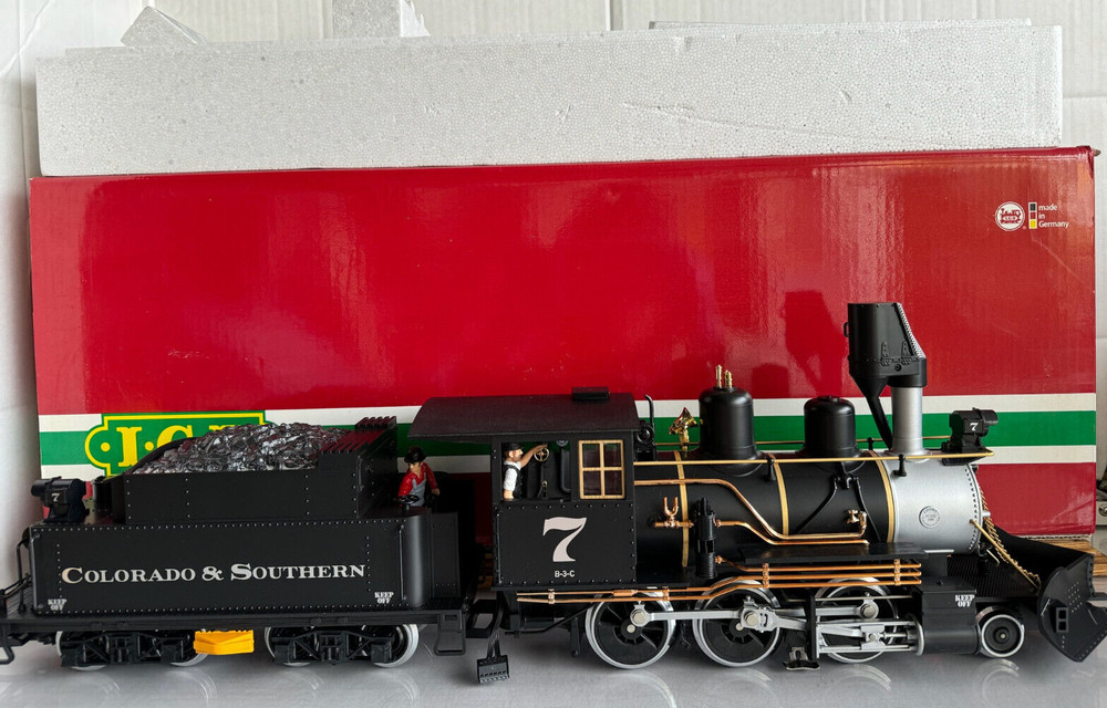 LGB 25192 – Colorado & Southern 2-6-0 Steam Locomotive #7 w/box LN *G Scale*