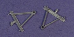 O SCALE On3/On30 WISEMAN MODEL SERVICES DETAIL PARTS #O253 HOSE REEL SUPPORTS