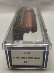 Life Like 7733 ~ SD7 Loco EMD Demo #991 Locomotive ~ N Scale Model Train