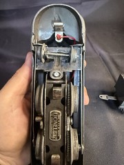 LIONEL 1688E, STEAMLINE TORPEDO GUNMETAL LOCOMOTIVE and WHISTLE TENDER